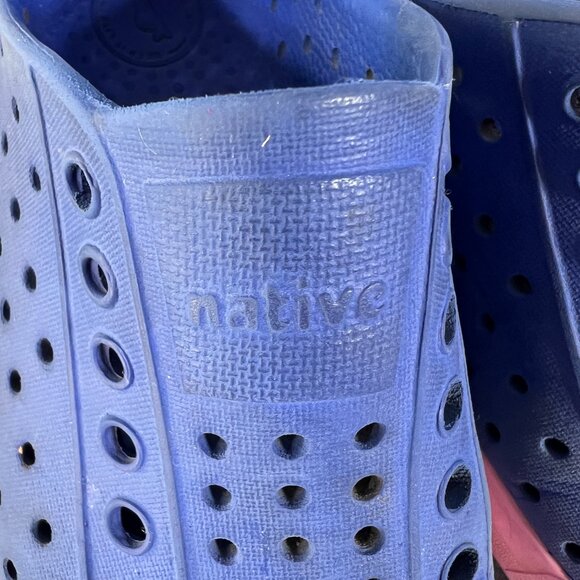 Native Jefferson Sugarlite Blue & Pink Shoes Sz 11 - Picture 4 of 6